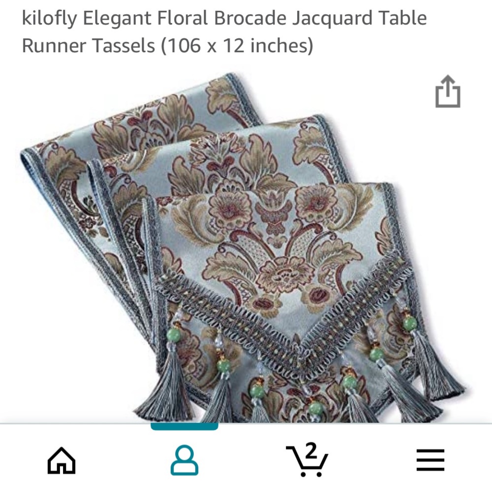 Table runner and 6 table mats